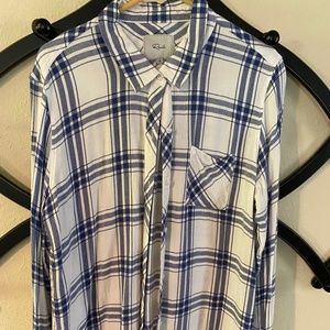 Rails Blue Plaid Button Down